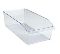 WENKO Kühlschrank-Organizer M, Aufbewahrungsbox für Kühl- und Vorratsschrank zum Sortieren von Lebensmitteln, lebensmittelecht, transparentes Design, 15 x 9,5 x 31 cm, aus robustem PET