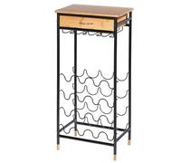 Wenko Loft porte-bouteilles 48x30x95 cm noir-marron 50705100