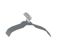 WENKO Lot de 20 Cintres ALESSIA pour Dressing et Penderie, Cintres Gain de Place Extra Fin (5mm), en Métal Revêtement Antidérapant