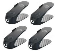Wenko - Lot de 4 supports pour chaussures - Noir Noir