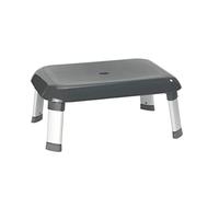 WENKO Marchepied salle de bains Secura Premium - Escabeau, capacité de charge atteignant 130 kg, Polypropylène, 46.5 x 20 x 36 cm, Anthracite