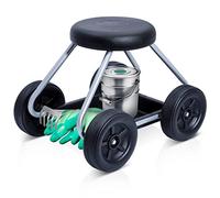 WENKO Maximex Siège Roulant Secura pour Les travaux faciles en Position Assise | Utile à la Maison et au Jardin | Rangements Pratiques | Robuste et léger | 52x40x41cm