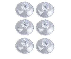WENKO Mini-ventouses - set de 6, Plastique, 2.2 x 1.2 x 2.2 cm, Transparent