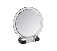 WENKO Miroir cosmétique à poser et mural, surface de miroir ø 12.5 cm 300 % grossissement, Plastique, 15.5 x 17 x 7.5 cm, Transparent