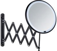 WENKO Miroir cosmétique mural éclairé Barona noir