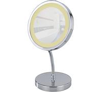 WENKO Miroir de maquillage à LED Stand de maquillage grossissement 3x BROLO