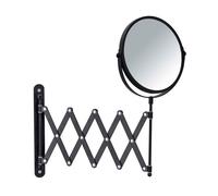 Wenko - Miroir mural à bras télescopique - Noir