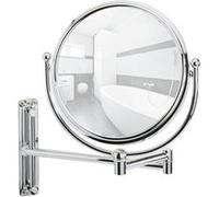 - Miroir mural grossissant de salle de bain Deluxe - Diam. 19 cm - Argent