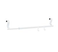 WENKO Moira Porte-serviettes pour radiateur extensible sans perçage en acier inoxydable brillant pour salle de bain, cuisine, sèche-serviettes, convient également pour radiateurs plats, dimensions 40