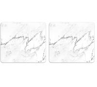 WENKO Multi-Platte en verre Mod. Marmor | Plaque de protection cuisine et planche à découper en verre | DIM (l x h x p) 56 x 0,5 x 50 cm | Verre transparent et multicolore (Lot de 2)