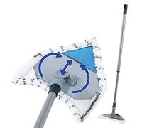 WENKO Multiflex Balai serpillère rotative Qui nettoie Facilement Tous Les Coins du Jeu, nettoie sans Produits Chimiques, pour carrelage, fenêtres et sols, avec 3 Housses