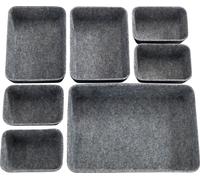 WENKO Organisateur de tiroirs LHP 28.50x5x20 cm gris
