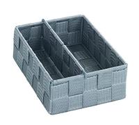 WENKO Organiseur de Cuisine Adria S - avec cloison de séparation Amovible, Polypropylène, 13 x 6 x 18 cm, Gris