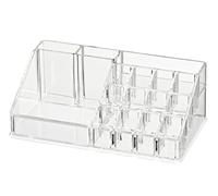 WENKO Organiseur de Maquillage Femme 16 Compartiments Transparent