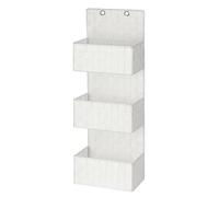 WENKO Organiseur de Salle de Bains Adria Blanc - Panier de Salle de Bain, 3 étages, Polypropylène, 25 x 72 x 15.5 cm, Blanc
