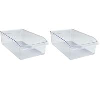 WENKO Organiseur pour réfrigérateur 37 x 21 x 11 cm, 37 x 15 x 11 cm (Lot de 2)