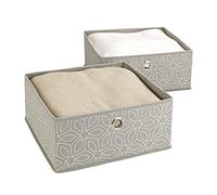 WENKO Organiseur tiroirs Balance set de 2 Set de 2 unités, boîtes de rangement pour tiroirs Taupe