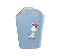 WENKO Panier à linge Kids Gerry - corbeille à linge Capacité: 24 l, Polyester, 40 x 52 x 20 cm, Bleu