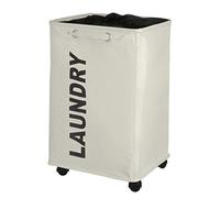 WENKO Panier à linge Quadro beige Corbeille à linge Beige