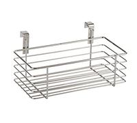 Wenko Rangement placard cuisine à suspendre S – Panier métal 24×15×11,5 cm – Brillant