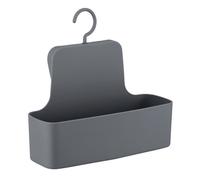 WENKO Panier de douche à suspendre Barcelona, Etagère de douche à suspendre, Plastique sans BPA, 26x24x9 cm, anthracite