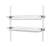 WENKO Panier Herkules Set de 2, paniers de Rangement Gris