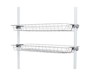 WENKO Panier Herkules Set de 2, paniers de Rangement Gris