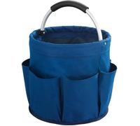 WENKO Panier rangement produit d'entretien 6 rangements pliable avec poignée de transport Polyester ø28x54 cm bleu