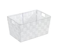 WENKO Panier salle de bain Adria, rangement salle de bain S, Polypropylène, 30x20x15 cm, blanc