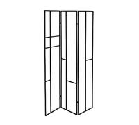WENKO Paravent Shakti, séparateur pièce en métal thermolaqué Noir, Ranger et aérer Les vêtements, grilles avec Place Rangement Les écharpes, Accessoires et couvertures, 120 x 170 cm 69799800