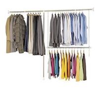 Wenko - Penderie ouverte télescopique - L. 150 / 245 cm - Acier Argent G