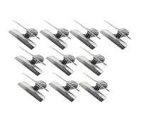 WENKO Pinces de fermeture, set de 10 clips de fermeture en acier inoxydable pour sachets alimentaires