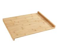 WENKO Planche à découper avec Bord de Guidage - Planche de Cuisine avec règle-Guide, Bambou, 45 x 1.5 x 35 cm, Marron