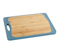 WENKO Planche à découper Kombi M - Planche de cuisine, planche à découper avec rainure à jus et poignée, antibactérienne, Polypropylène, 28.5 x 1.5 x 20 cm, Blanc