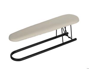 WENKO Planche à repasser Jeannette LEONA | Mini Table à repasser | Manche, Col, Chemise | Housse infroissable Beige | 52x12cm