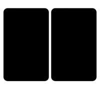 Set de 2 couvres plaques Noir 30 x 52 cm Wenko by Maximex