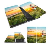 Maximex Plaque de Recouvrement Universelle Mod Phare, réglable en hauteur pour tout type de cuisinière, planche à découper et protection anti-éclaboussures, verre, 30 x 52 cm, 2 pièces