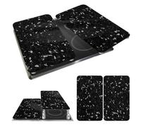 Protection plaque de cuisson Universal ""Terrazzo"", couvre plaque de cuisson en verre, Lot de 2, verre trempé, 30x52 cm, multicolore