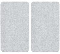 WENKO Protection plaque de cuisson en verre, protection plaque induction, lot de 2, verre trempé, 50x32 cm, transparent