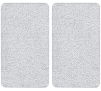 WENKO Plaque de Recouvrement Universelle Mod. Transparent, réglable en Hauteur pour Tout Type de cuisinière, Planche à découper et Protection Anti-éclaboussures, Verre, 30 x 52 cm, 2 pièces