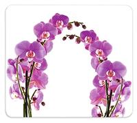WENKO Plaque multi Fleurs d'orchidées - pour plaques de cuisson vitrocéramiques, planche à découper, Verre trempé, 56 x 0.5 x 50 cm, Multicolore