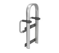 WENKO Poignée d'entrée de baignoire Secura Premium - Poignée de baignoire, réglable, Aluminium, 25.5 x 51 x 17.5 cm, Argent mat