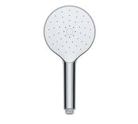 WENKO Pomme de douche Automatic Cleaning chrome Ø 12 cm - Douchette à main métallique universelle anticalcaire, avec système de nettoyage automatique, Plastique (ABS), 12 x 12 cm, Chromé