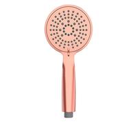 WENKO Pomme de douche Young or rose Ø 11 cm - Douchette universelle, pommette avec 5 types de jets, Plastique (ABS), 11 x 11 cm, Rose