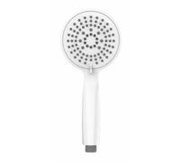 WENKO Pomme de douche Young blanc Ø 11 cm Douchette universelle, pommette avec 5 types de jets Blanc