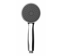WENKO Pommeau de douche Basic, nettoyage facile du calcaire, Plastique, ø10 cm, gris