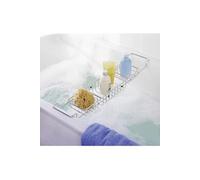 WENKO Pont de baignoire télescopique extensible, acier inox Brillant