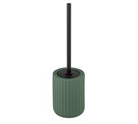 WENKO Porte brosse WC Belluno, Brosse WC noire, céramique ""soft touch"", Ø 11,5x42 cm, Vert