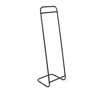 WENKO Porte Manteau Surya, Penderie sur Pied En Métal Laqué avec Tringle En Bambou, Idéal dans le Dressing Et la Chambre À, Barre Interchangeable Noire Incl. , 40 X 140 X 40 Cm