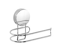 WENKO Porte Papier Toilette mural Osimo, dérouleur papier toilette mural fixation sans perçage "Static Loc Plus", fixation par adhérence statique, acier, 15,5x13x8,5 cm, chromé